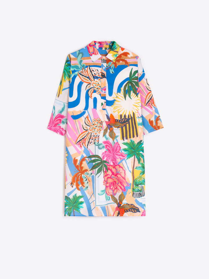TYANNA PALM TREE DRESS - VILAGALLO