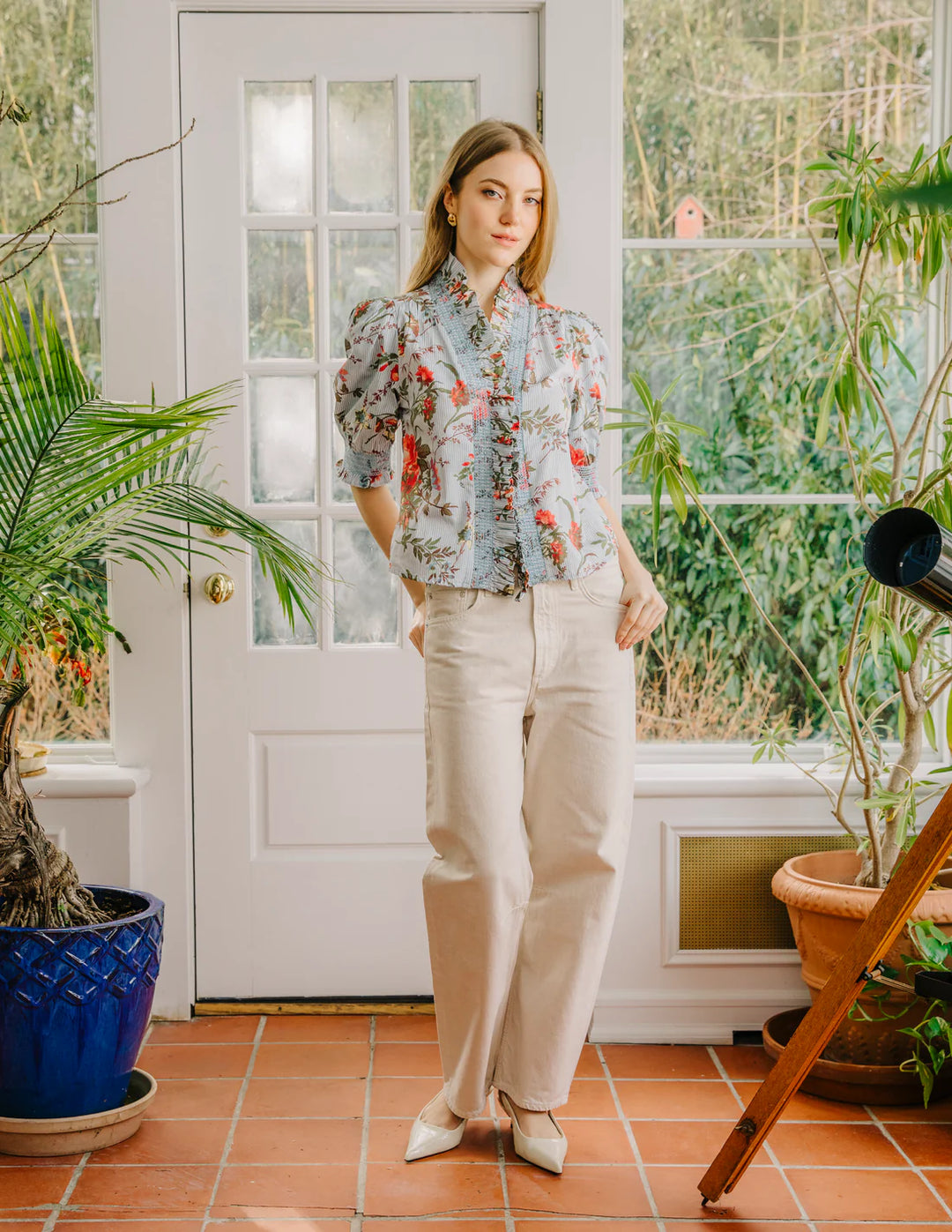 ZURI TOP (BATTERSEA FLORAL) - LOVE THE LABEL