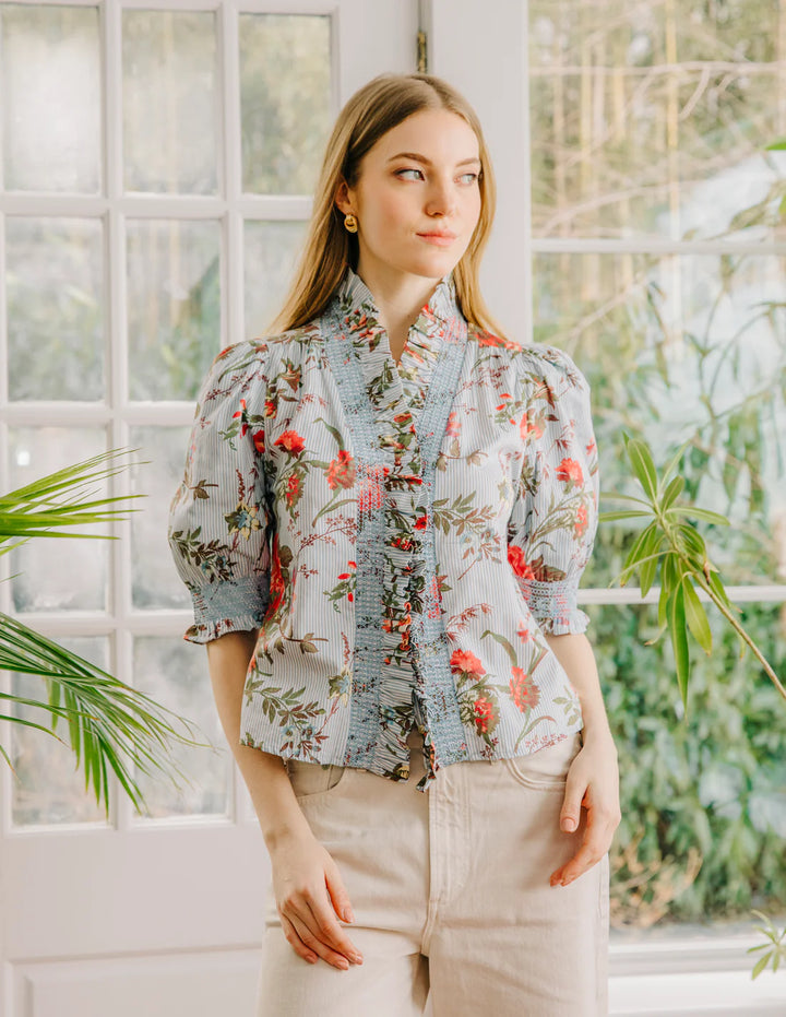ZURI TOP (BATTERSEA FLORAL) - LOVE THE LABEL