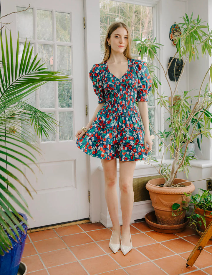 AUDREY SHORT SLEEVE DRESS (MISS CHERRY PRINT) - LOVE THE LABEL
