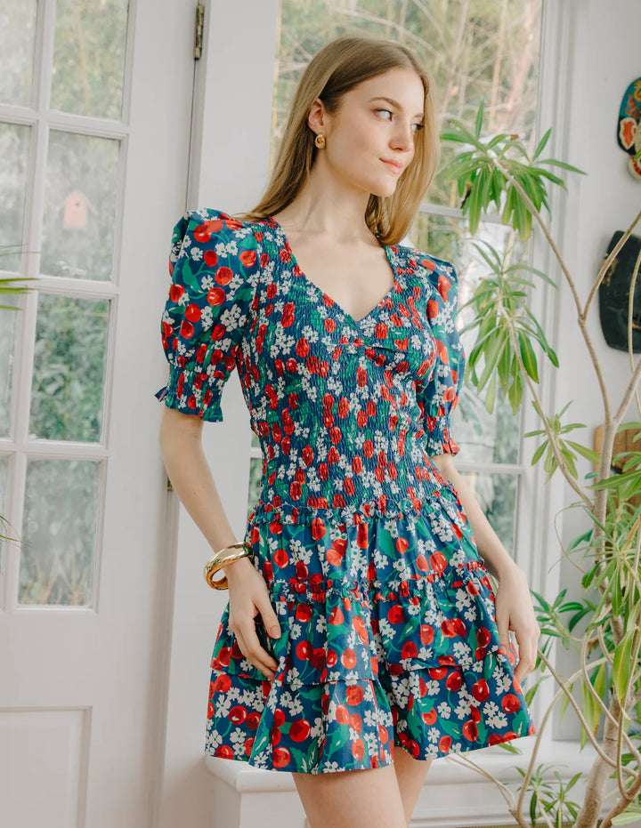 AUDREY SHORT SLEEVE DRESS (MISS CHERRY PRINT) - LOVE THE LABEL