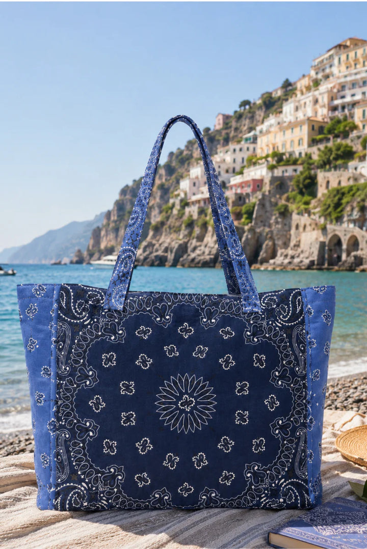 BANDANA TOTE (SKYE) - BAG & BOUGIE