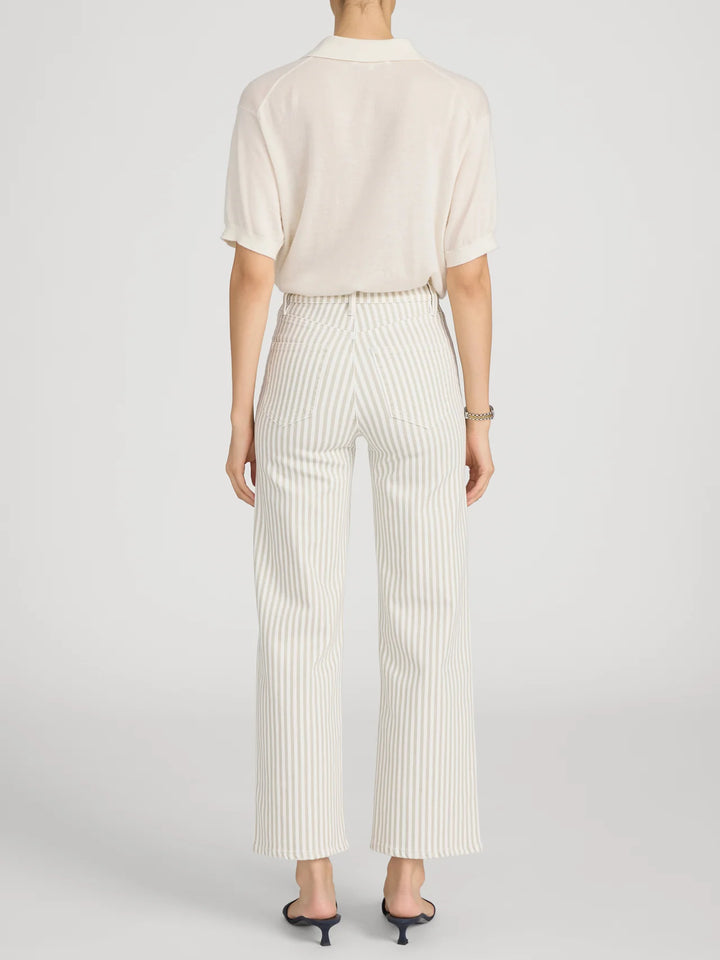 THE ANCHOR PANT (FLAX STRIPE) - FRAME