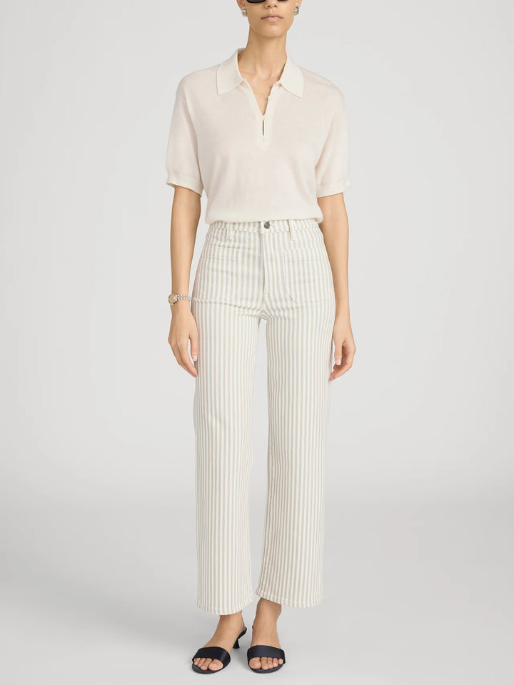 THE ANCHOR PANT (FLAX STRIPE) - FRAME