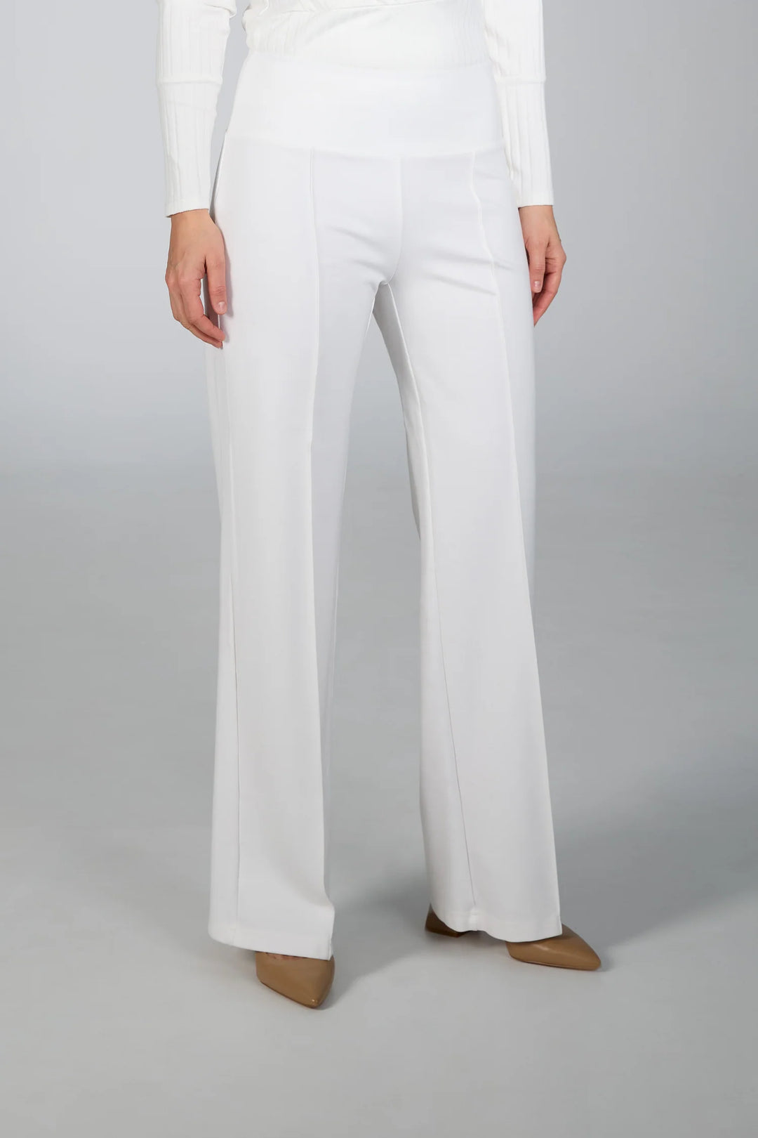 WIDE LEG SLIP ON PANT (WINTER WHITE) - BRENDA BEDDOME