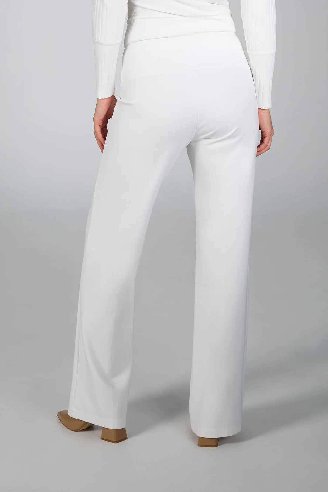 WIDE LEG SLIP ON PANT (WINTER WHITE) - BRENDA BEDDOME