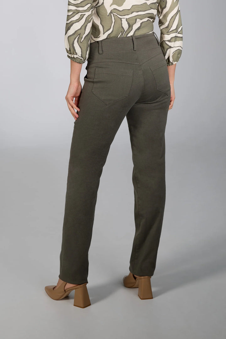 STRAIGHT LEG CARGO PANT (OLIVE) - BRENDA BEDDOME