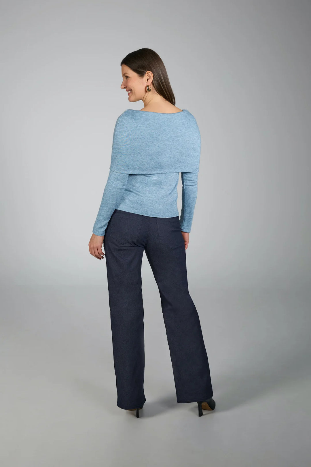 ROLL NECK SWEATER (SKY BLUE) - BRENDA BEDDOME