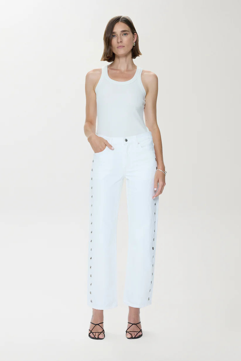 LEXI BOWED LEG W/ GROMMETS (VIVID WHITE) - PISTOLA