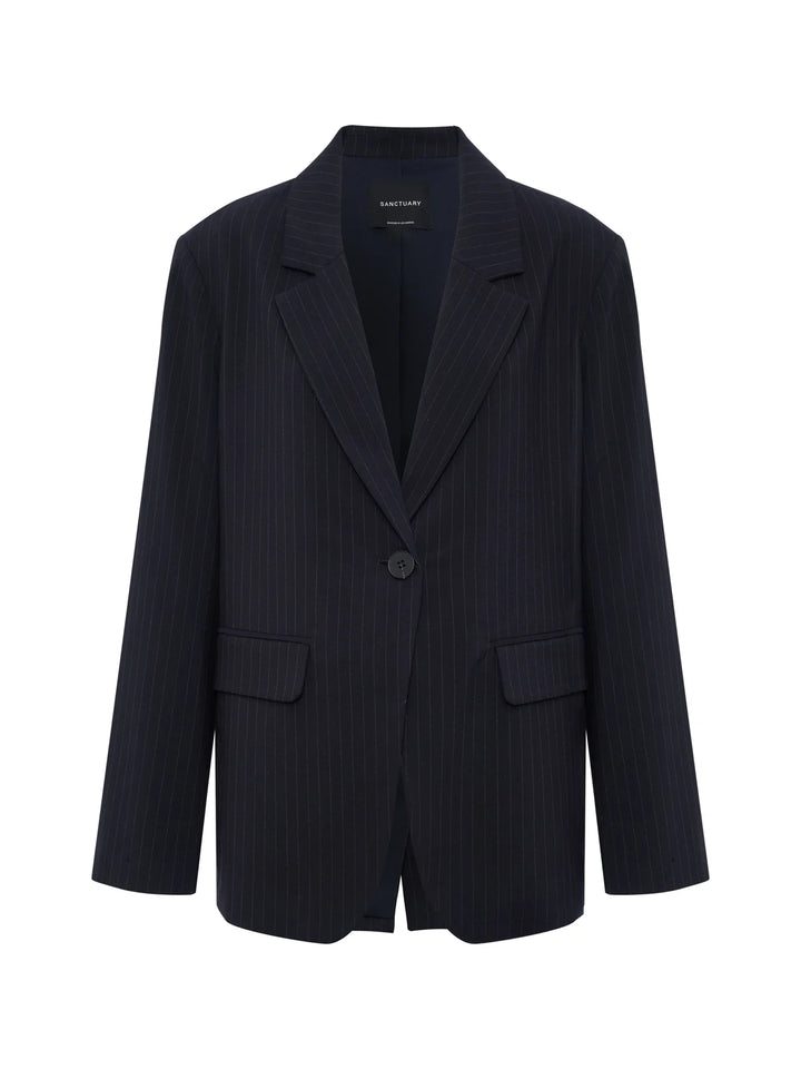 MACI BLAZER (NAVY PINSTRIPE) - SANCTUARY