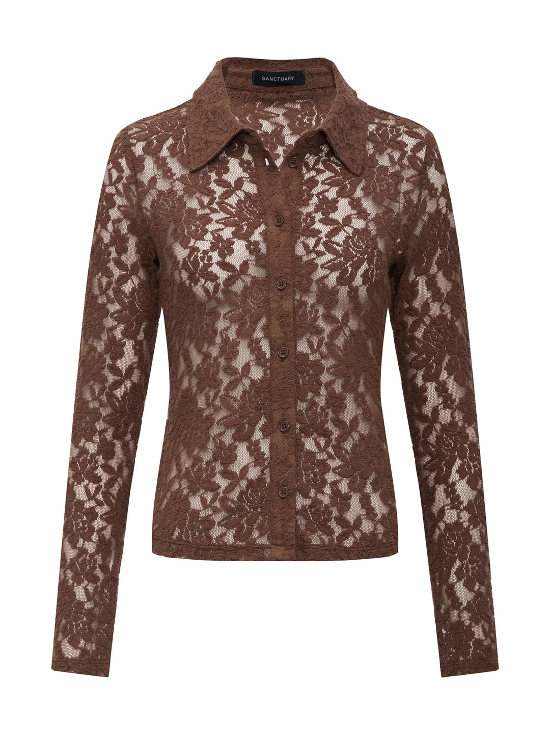 CLOVER MESH BUBBLE SHELL (COCOA PAISLEY) - SANCTUARY
