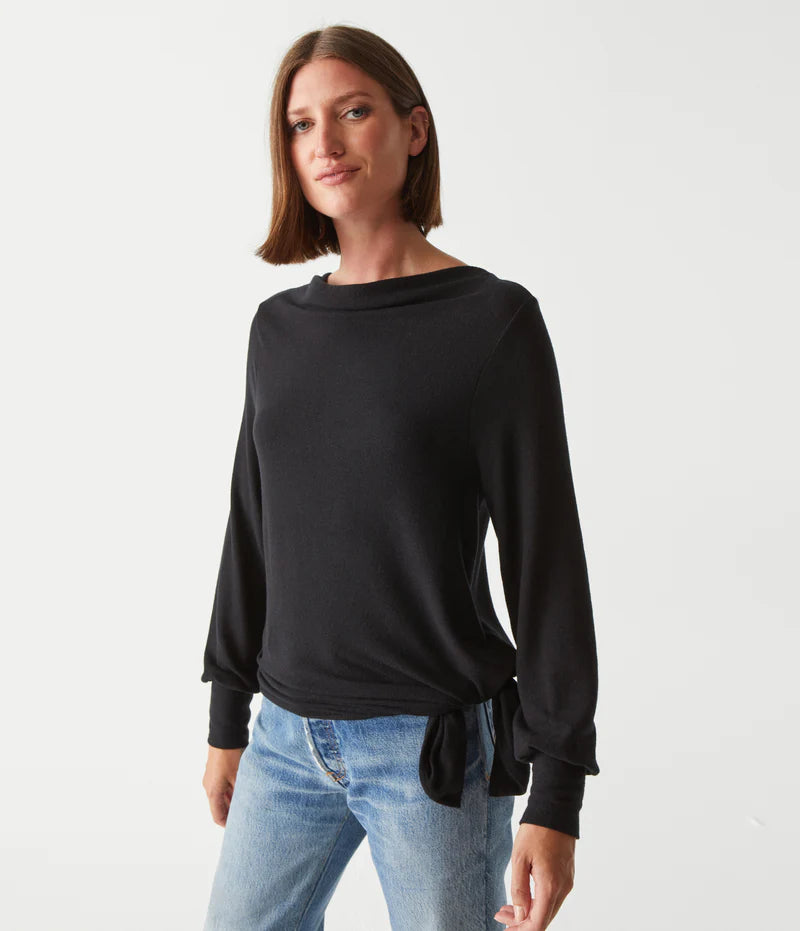 GIULIA ASYMMETRICAL TOP (BLACK) - MICHAEL STARS