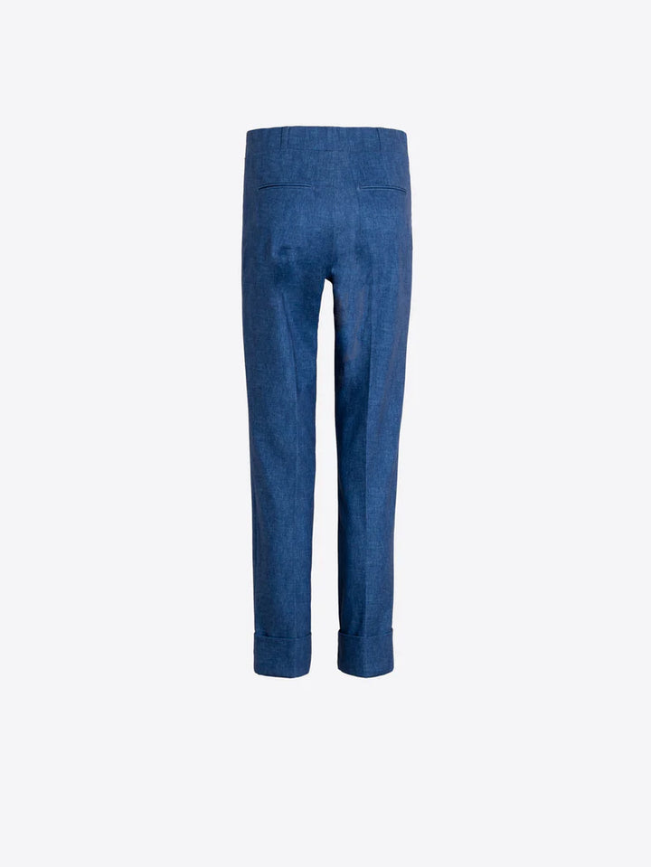 KAI PANT WITH CUFF (BLUE) - VILAGALLO