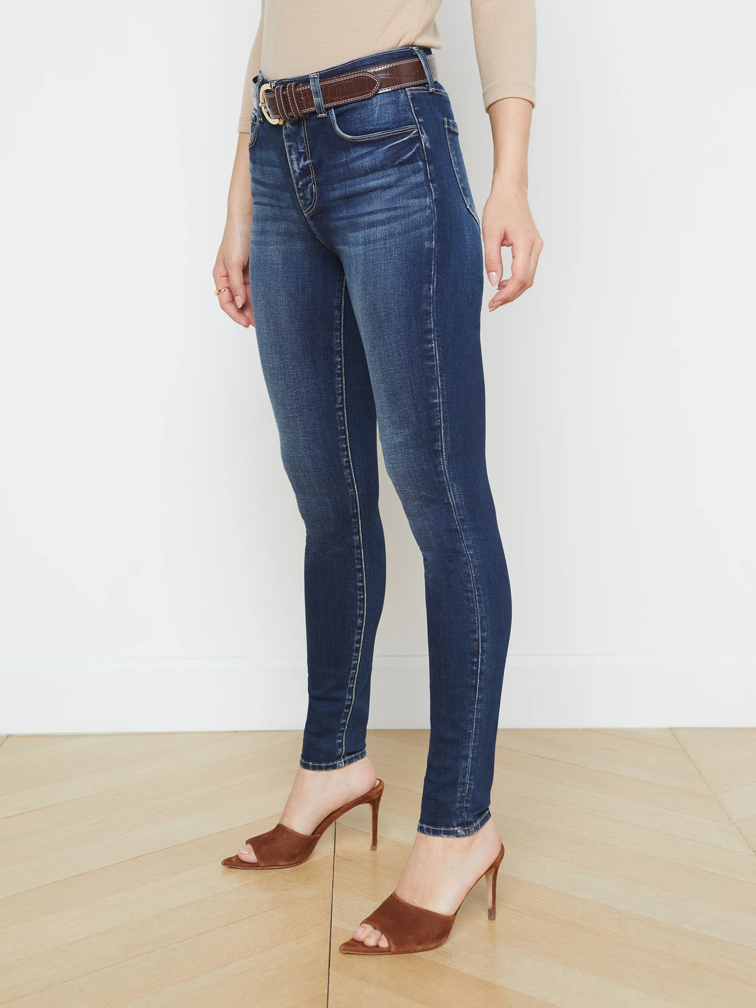 MARGUERITE HIGH RISE SKINNY (COLUMBIA) - L'AGENCE