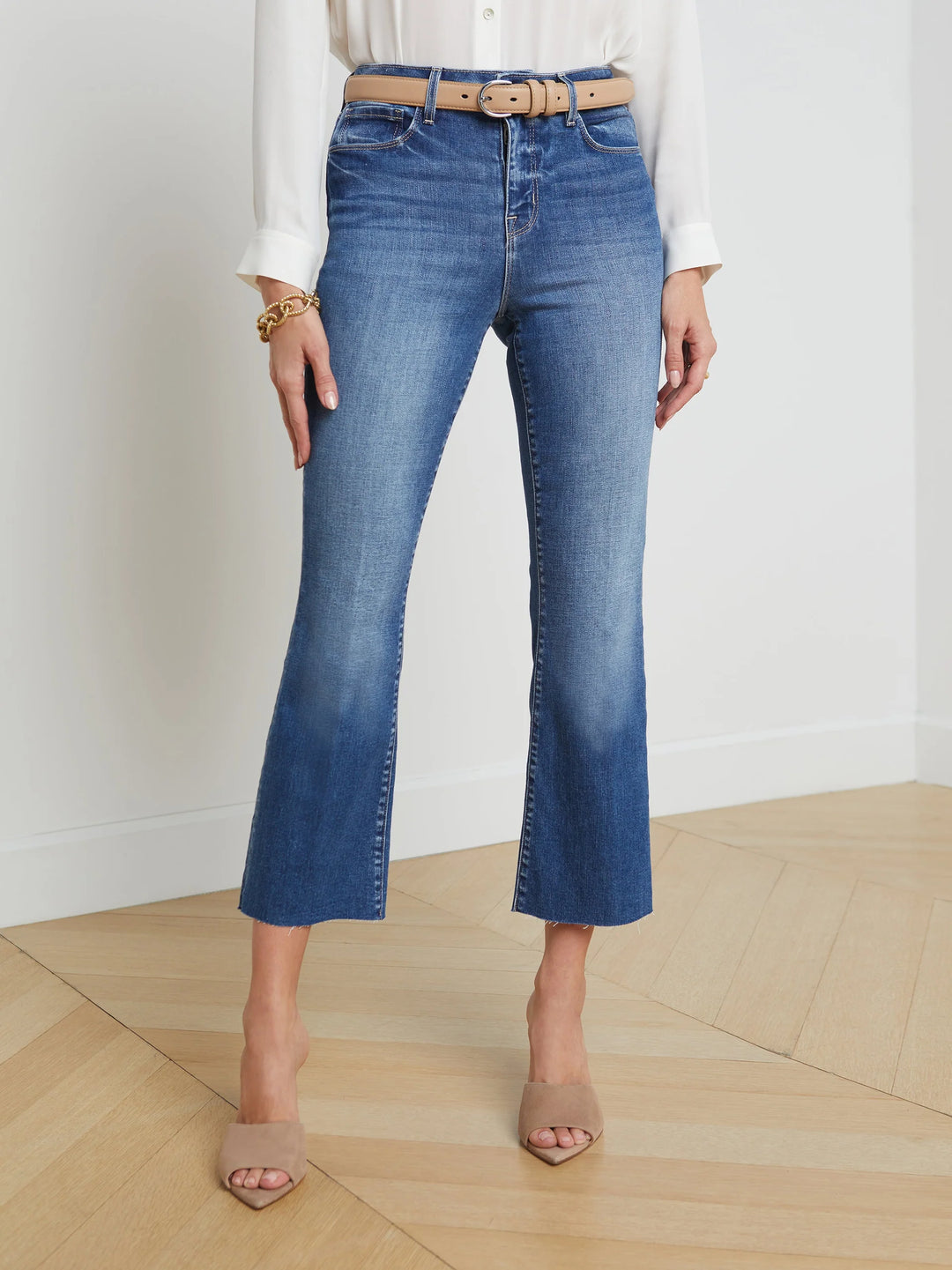 KENDRA HIGH RISE CROP FLARE (CAMBRIDGE) - L'AGENCE