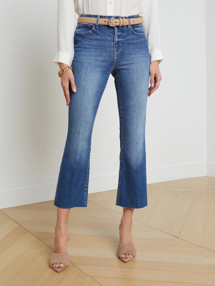 KENDRA HIGH RISE CROP FLARE (CAMBRIDGE) - L'AGENCE