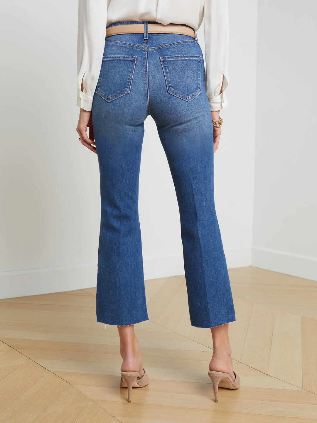 KENDRA HIGH RISE CROP FLARE (CAMBRIDGE) - L'AGENCE
