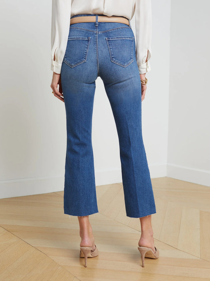 KENDRA HIGH RISE CROP FLARE (CAMBRIDGE) - L'AGENCE