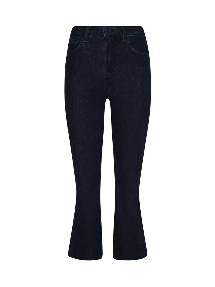 KENDRA HIGH RISE CROP FLARE (BLACK INK) - L'AGENCE