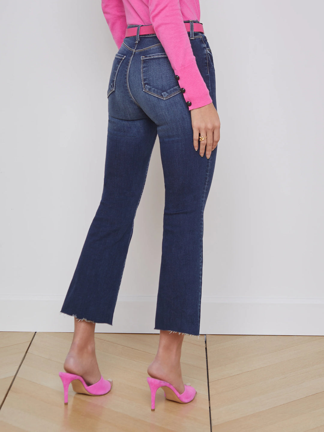 KENDRA HIGH RISE CROP FLARE (COLUMBIA) - L'AGENCE