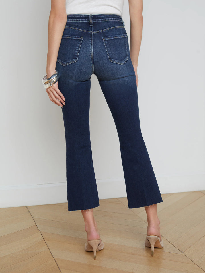 KENDRA HIGH RISE CROP FLARE (COLUMBIA) - L'AGENCE