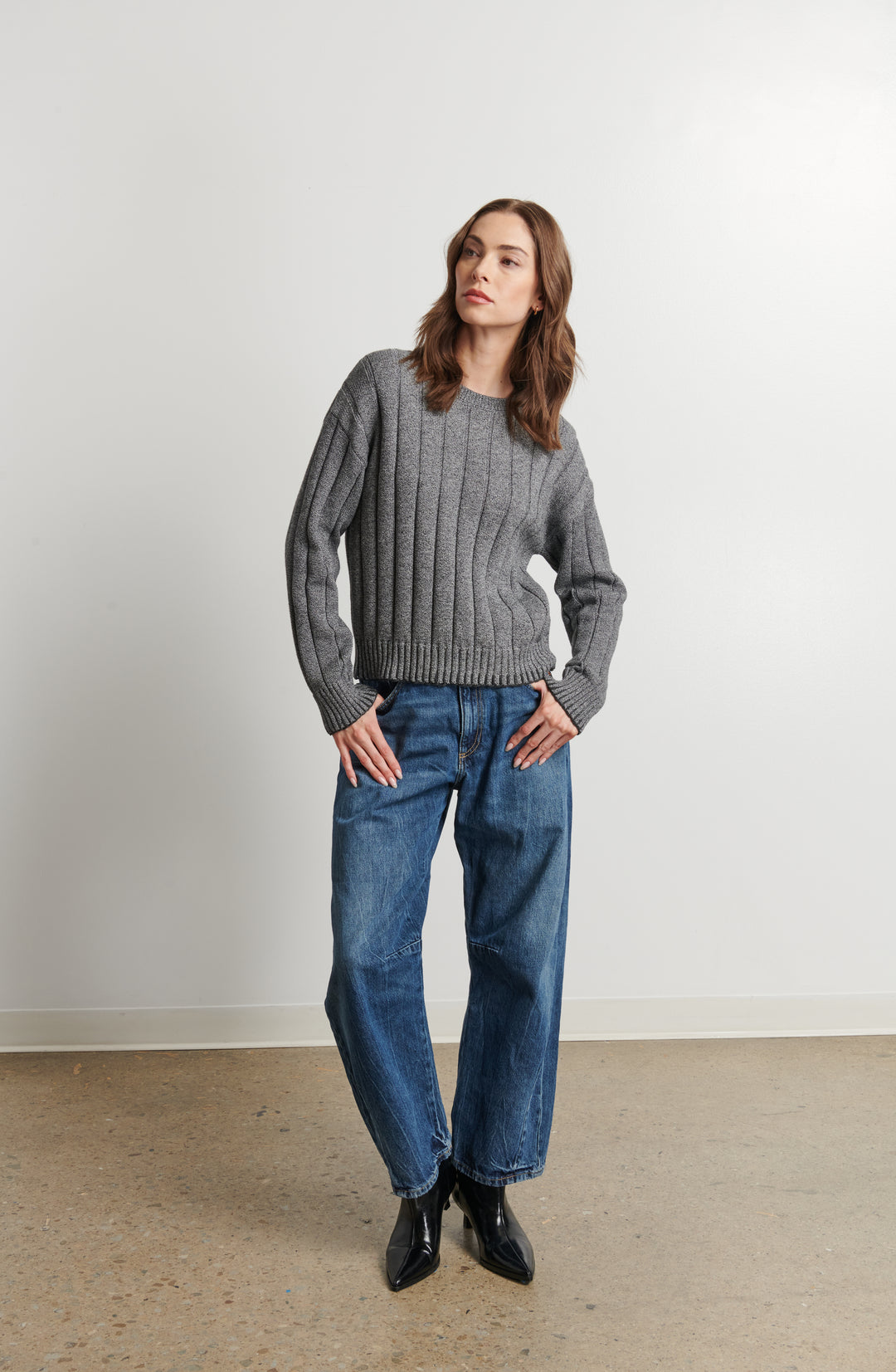 BLYTHE RIBBED SWEATER -LINE