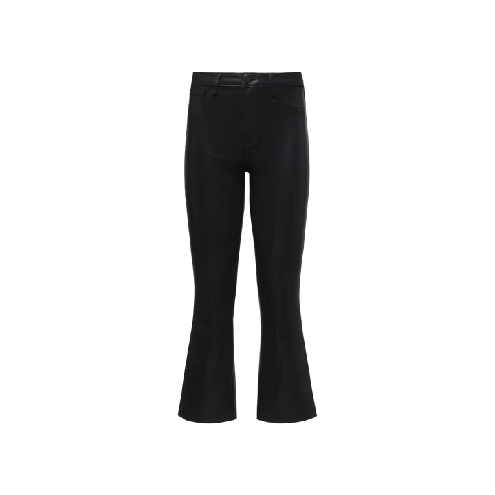KENDRA HIGH RISE CROP FLARE (NOIR COATED) - L'AGENCE