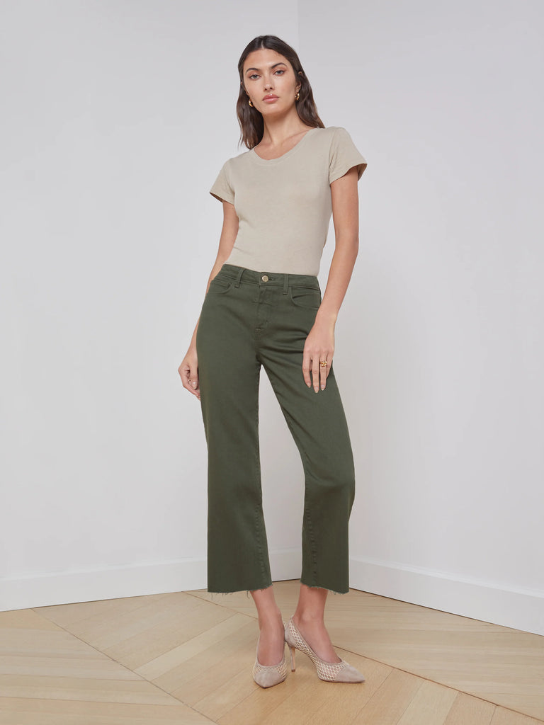 WANDA HIGH RISE WIDE LEG CROP JEAN (BALSAM) - L'AGENCE