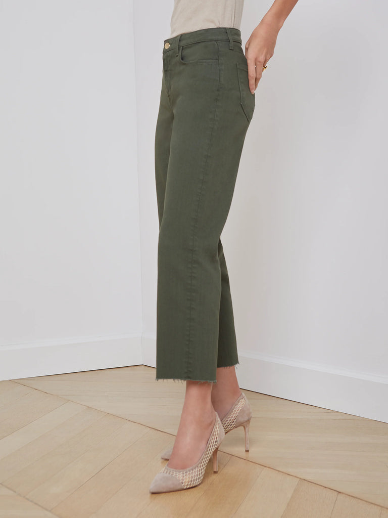 WANDA HIGH RISE WIDE LEG CROP JEAN (BALSAM) - L'AGENCE