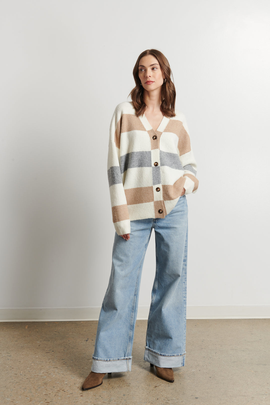 BILLIE SLOUCHY CARDIGAN - LINE