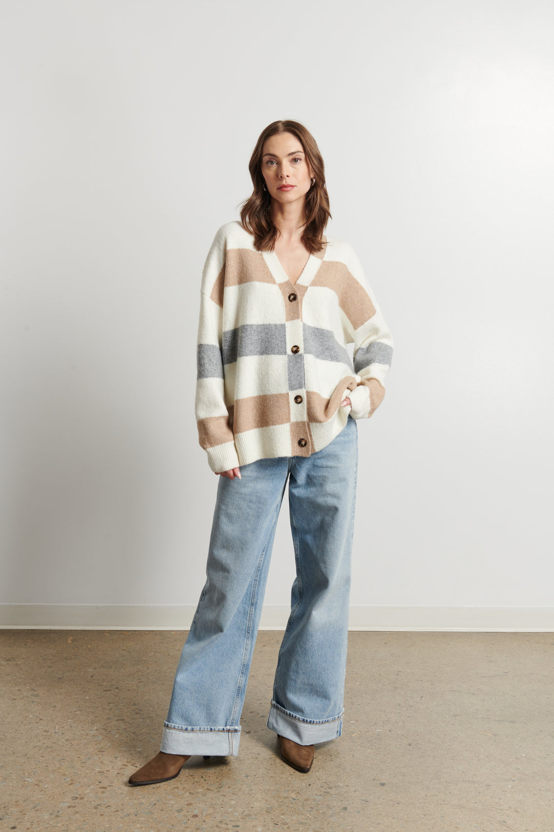 BILLIE SLOUCHY CARDIGAN - LINE