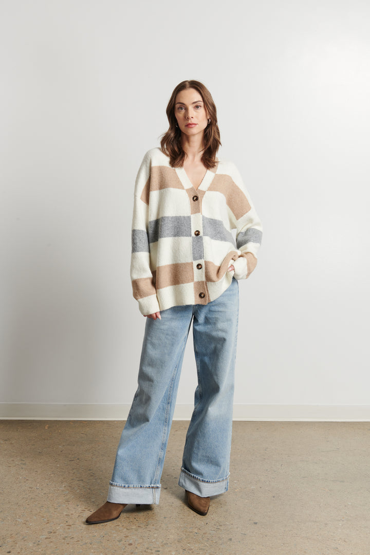 BILLIE SLOUCHY CARDIGAN - LINE