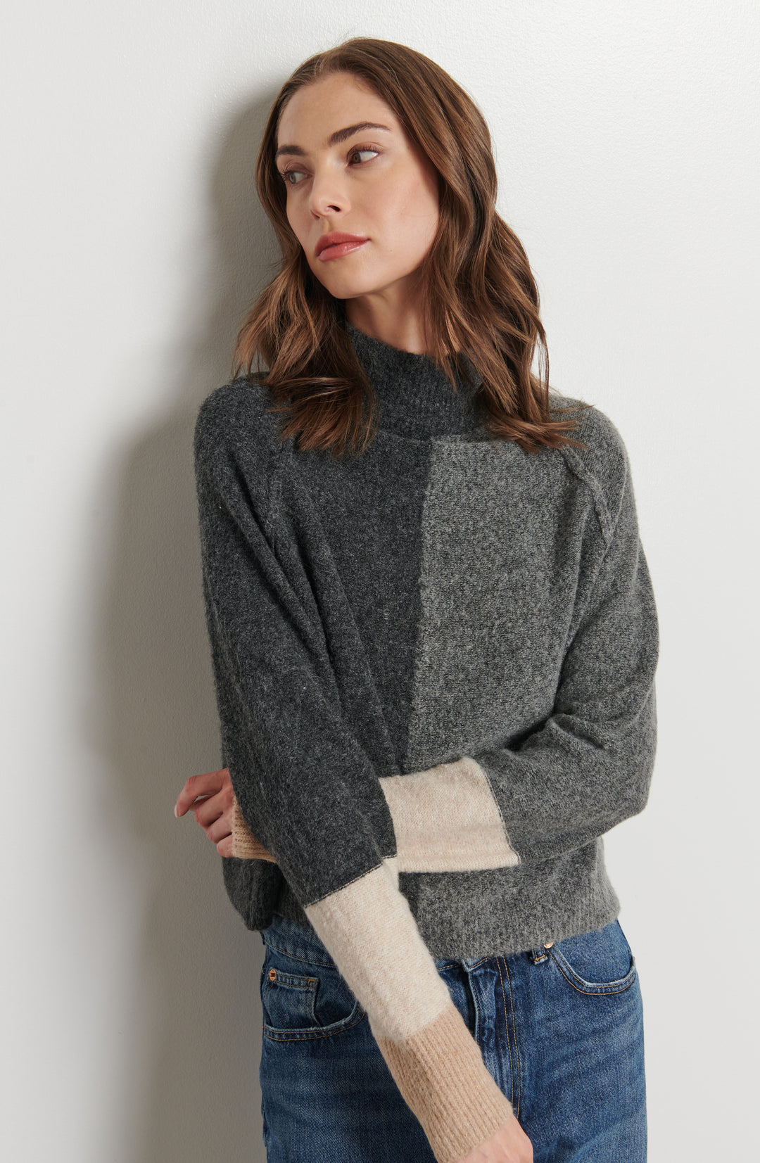 PIPPA SPLIT SWEATER - LINE