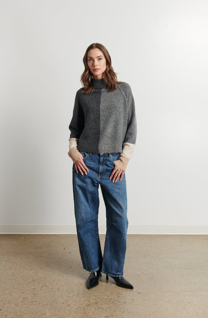 PIPPA SPLIT SWEATER - LINE