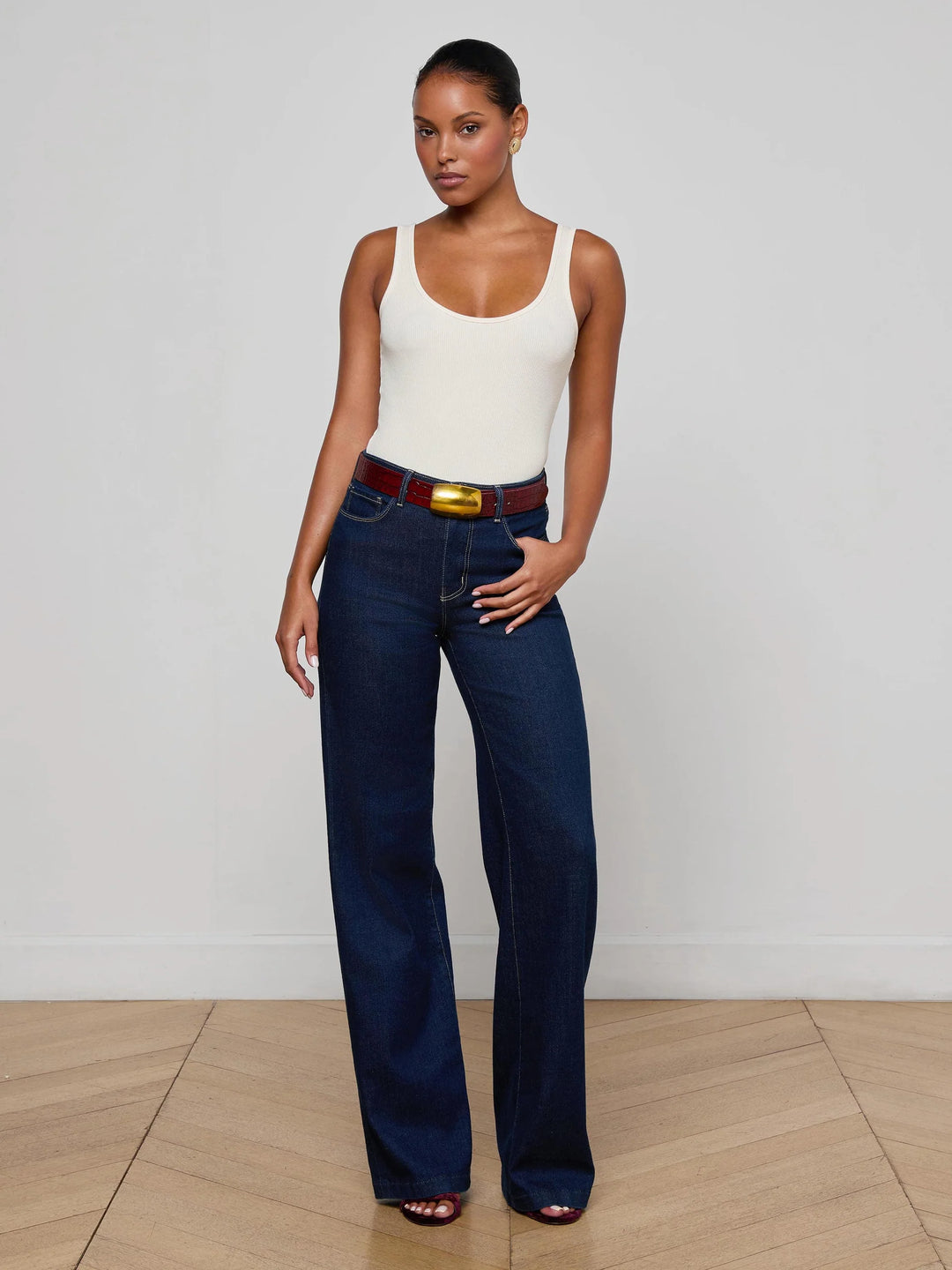 CLAYTON HIGH RISE WIDE LEG JEAN (KOVAL) - L'AGENCE