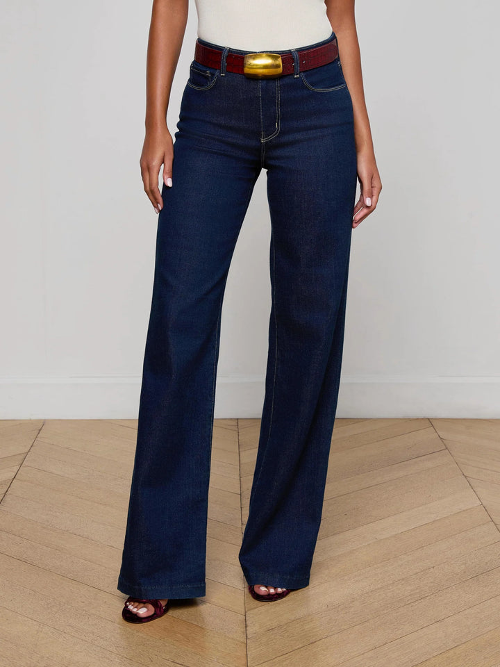 CLAYTON HIGH RISE WIDE LEG JEAN (KOVAL) - L'AGENCE