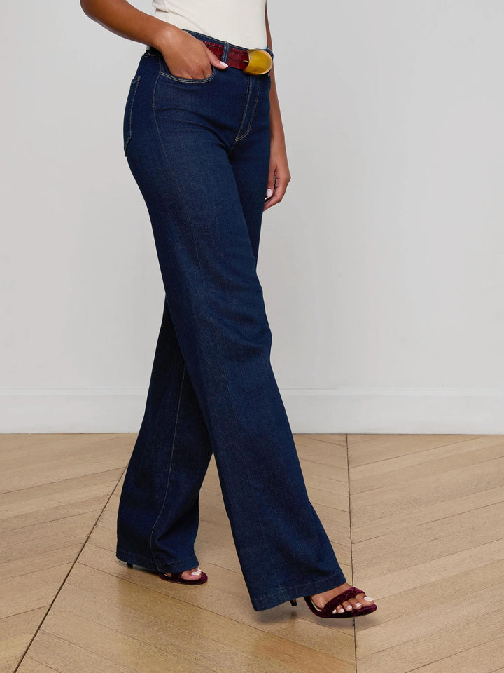 CLAYTON HIGH RISE WIDE LEG JEAN (KOVAL) - L'AGENCE