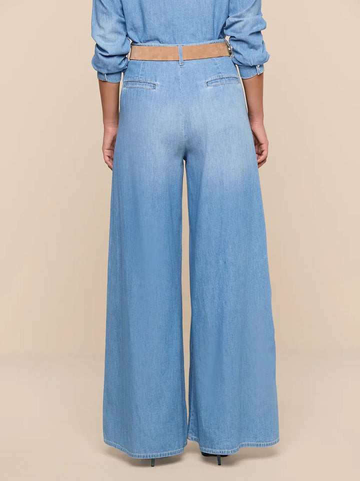 LORENZA H/R PALAZZO PANT (HAVANA) - L'AGENCE