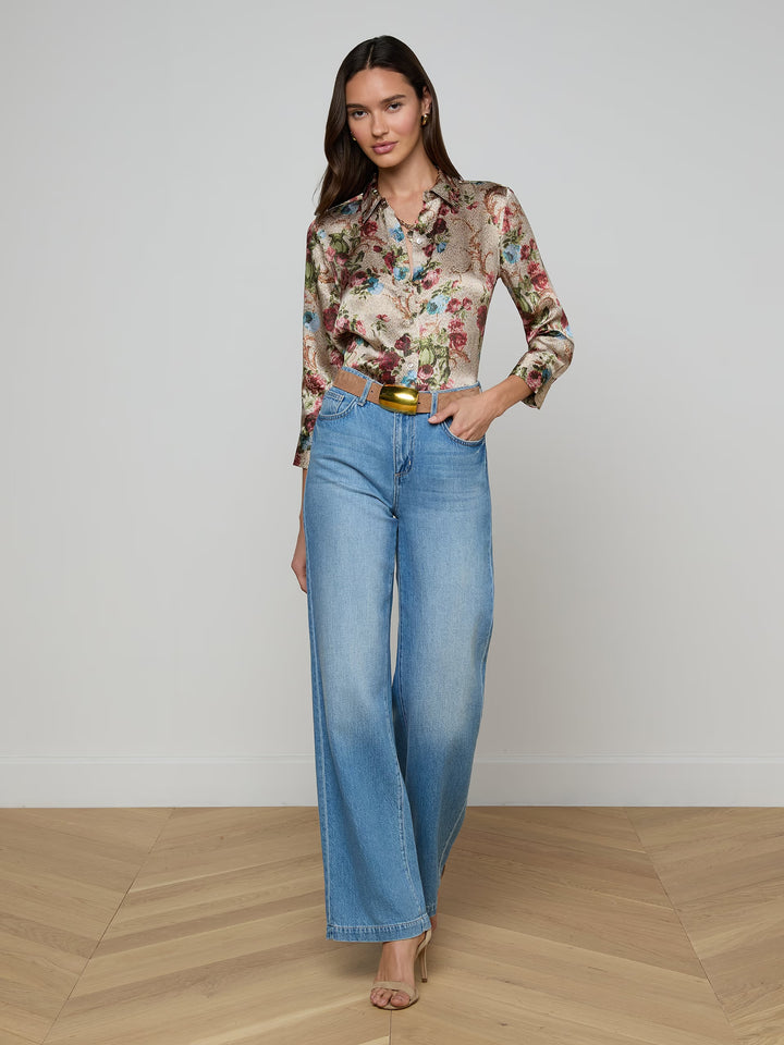 SCOTTIE HIGH RISE WIDE LEG (ANAHEIM) - L'AGENCE