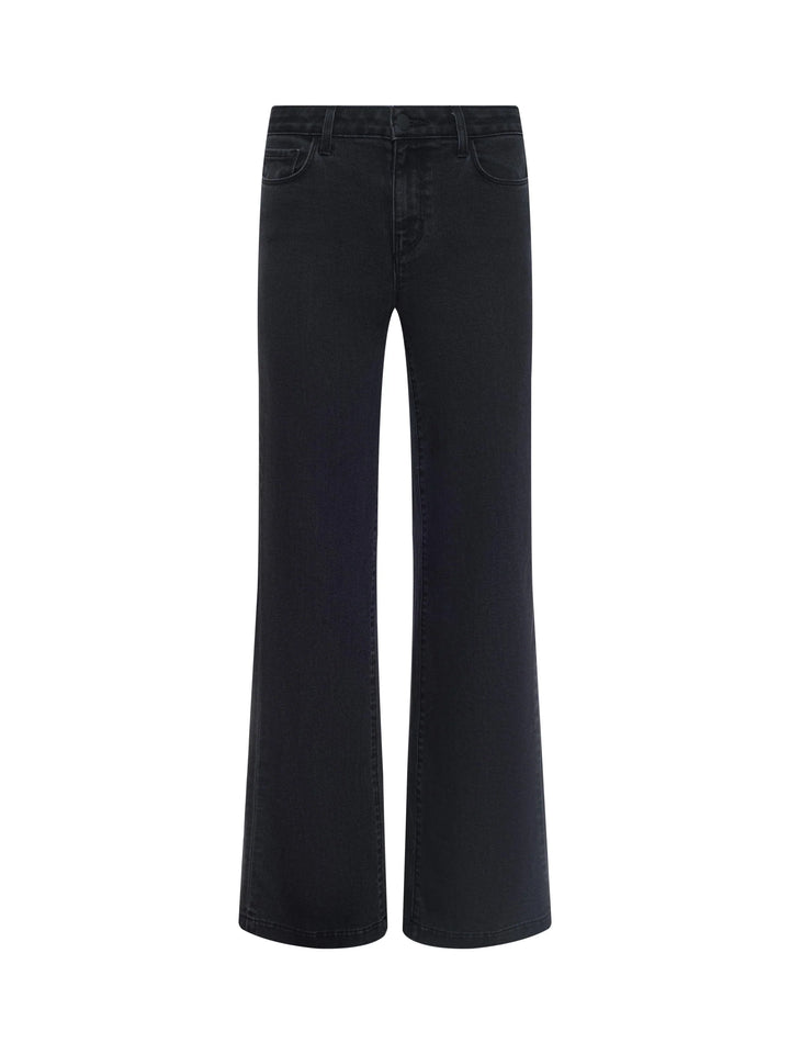 SCOTTIE HIGH RISE WIDE LEG (WASHED BLACK) - L'AGENCE