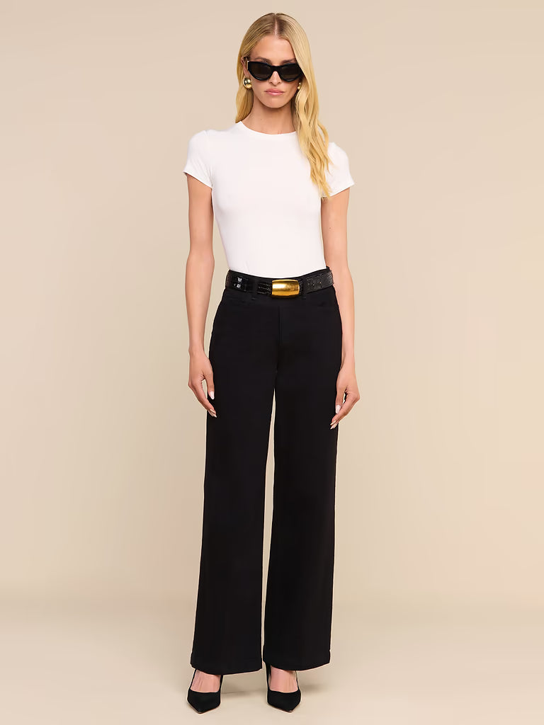 SCOTTIE H/R WIDE LEG (BLACK) - L'AGENCE