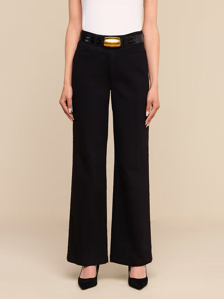 SCOTTIE H/R WIDE LEG (BLACK) - L'AGENCE