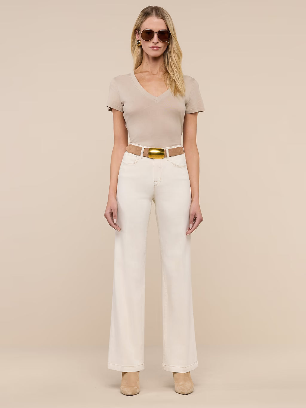 SCOTTIE H/R WIDE LEG (MACADAMIA) - L'AGNECE