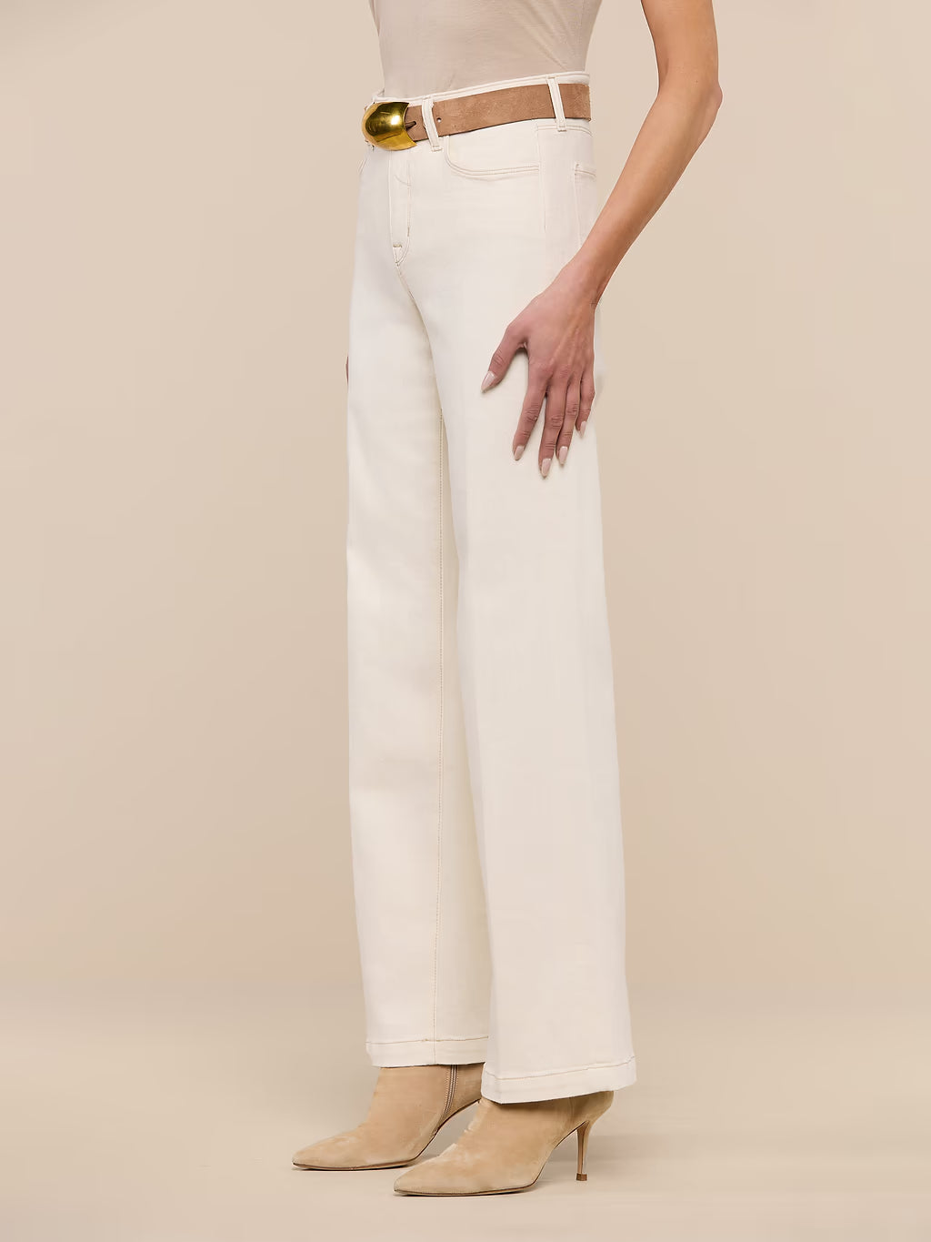 SCOTTIE H/R WIDE LEG (MACADAMIA) - L'AGNECE