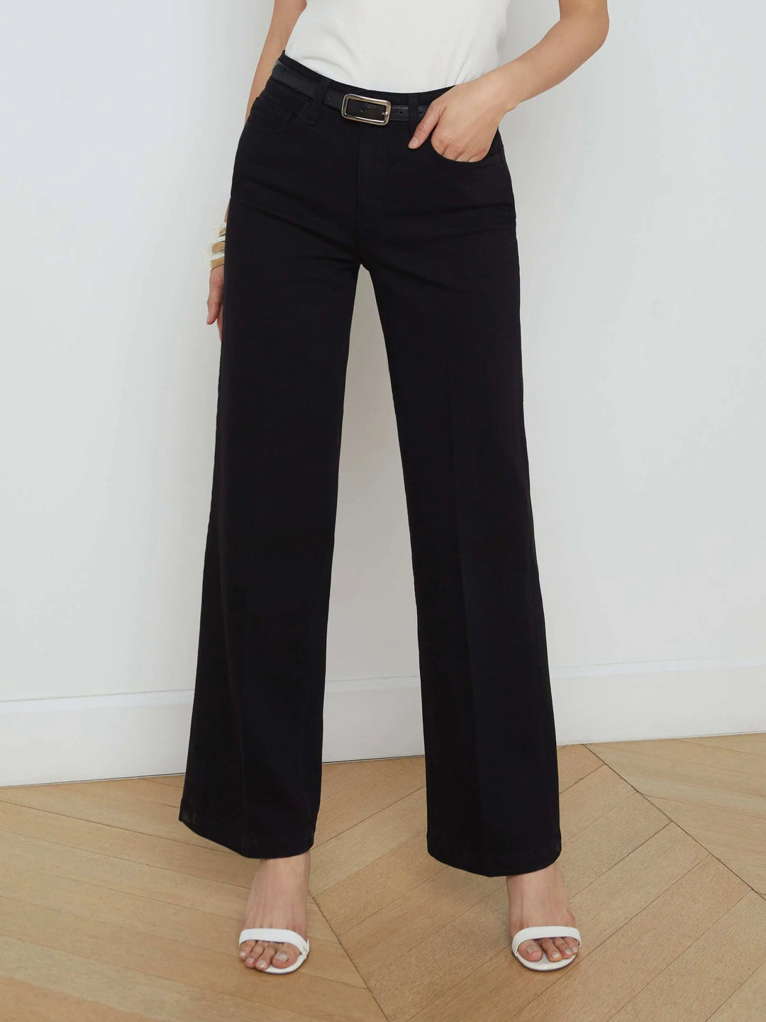 SCOTTIE HIGH RISE WIDE LEG (BLACK) - L'AGENCE