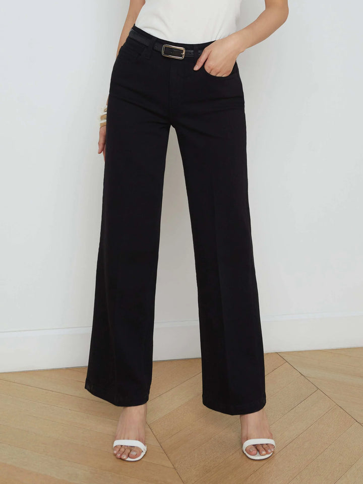SCOTTIE HIGH RISE WIDE LEG (BLACK) - L'AGENCE