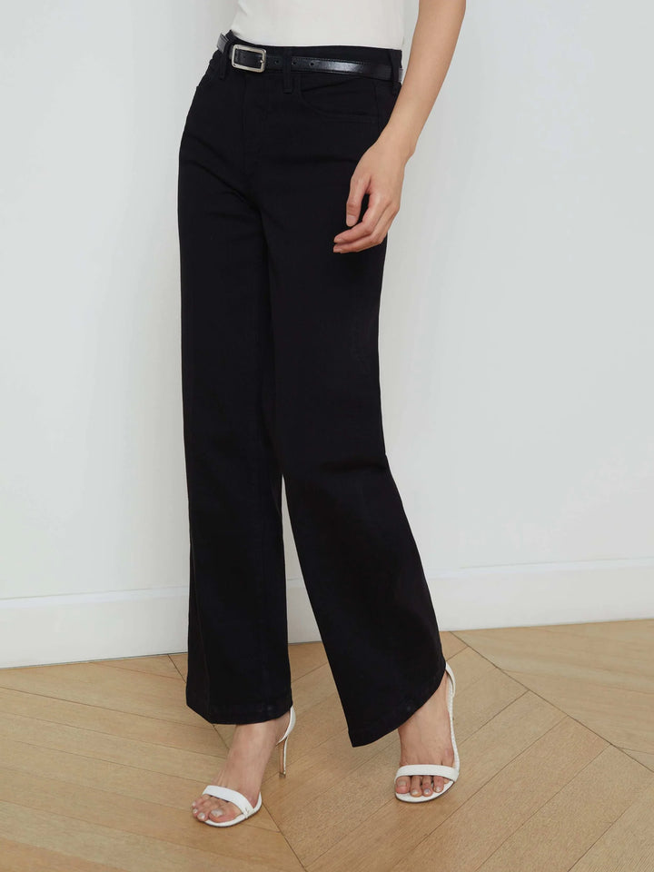 SCOTTIE HIGH RISE WIDE LEG (BLACK) - L'AGENCE