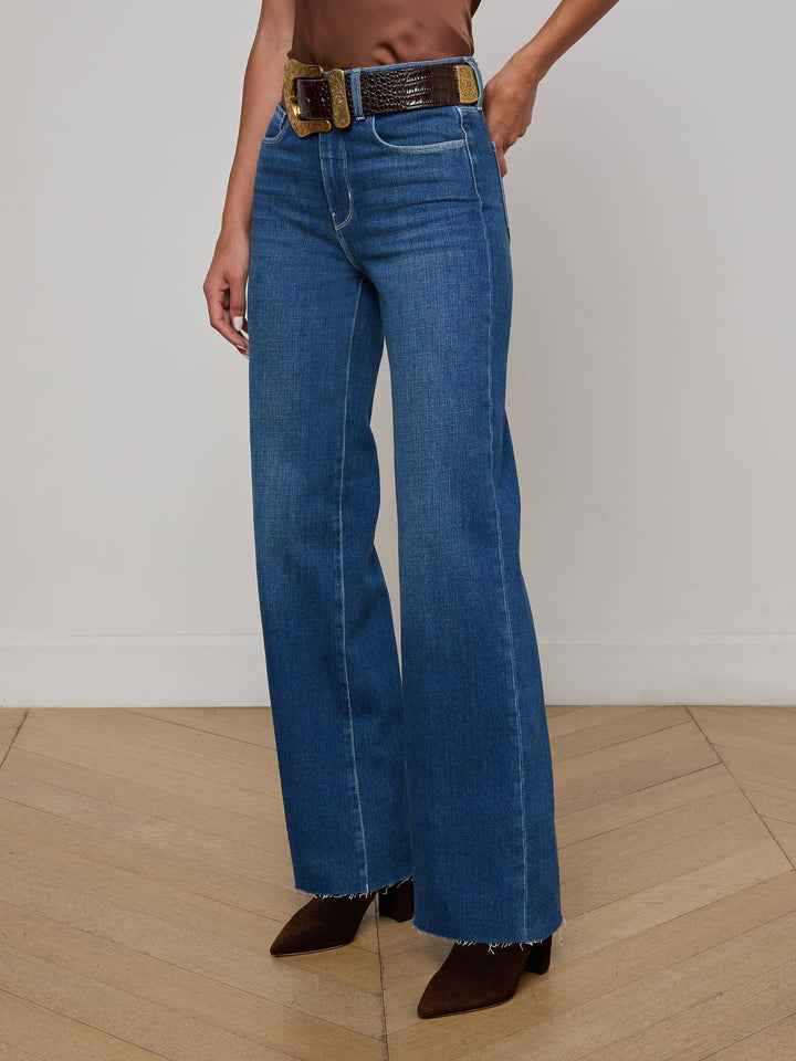 GWENNA WIDE LEG FLARE JEAN (GAGE) - L'AGENCE
