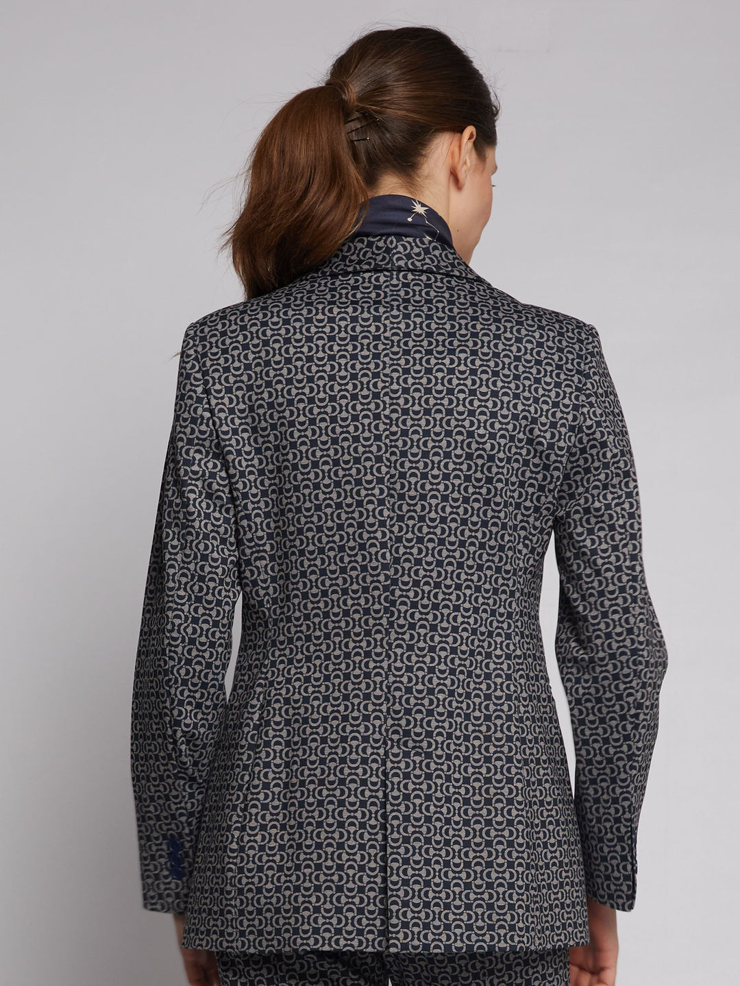SMOKING JACKET WITH EQUESTRIAN DETAILS - VILAGALLO