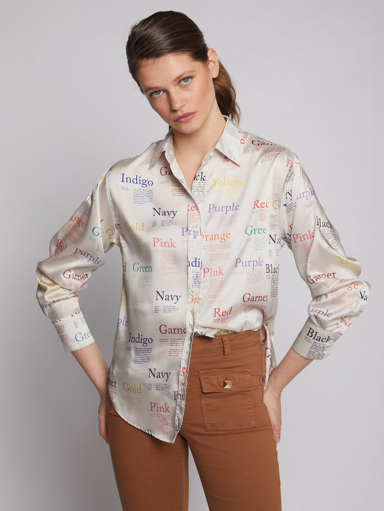 DONIA PANTON PRINT BLOUSE - VILAGALLO